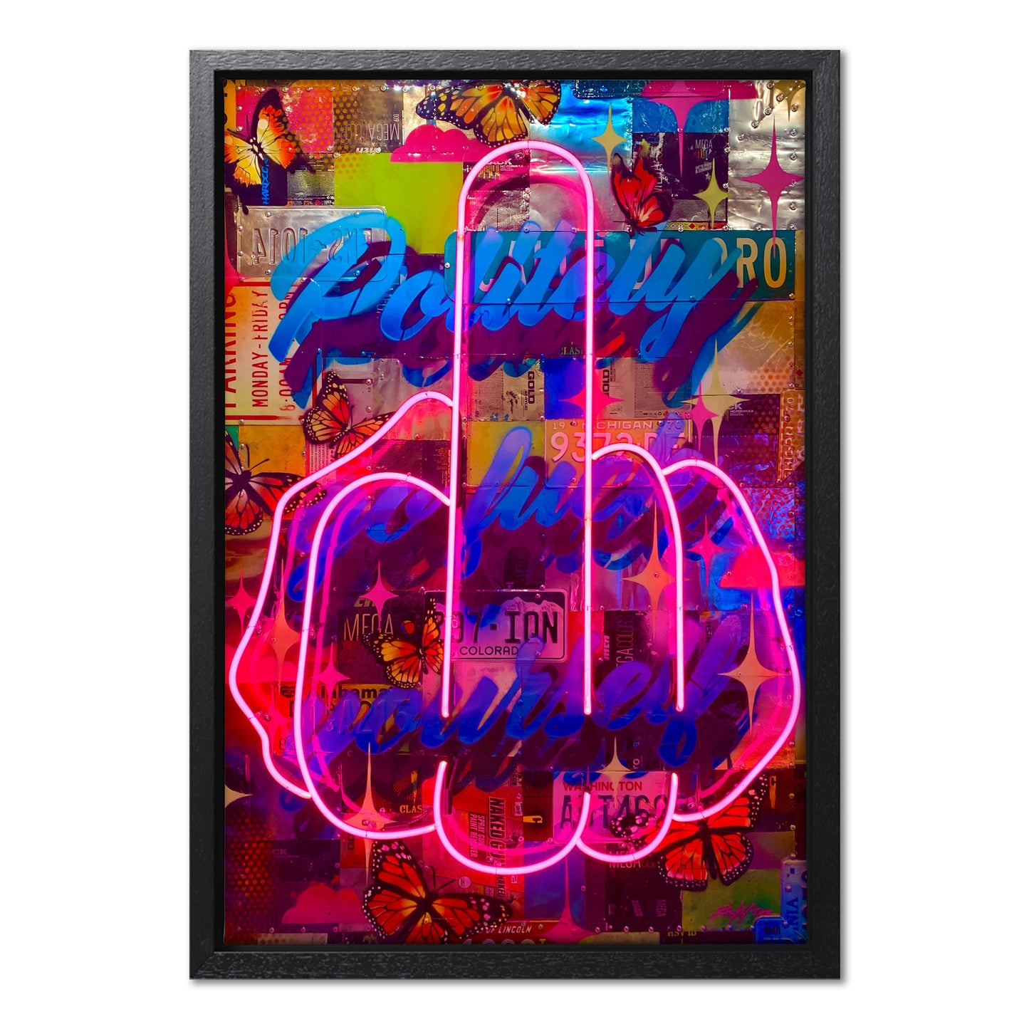 Politely Go F**k Yourself Pink Neon