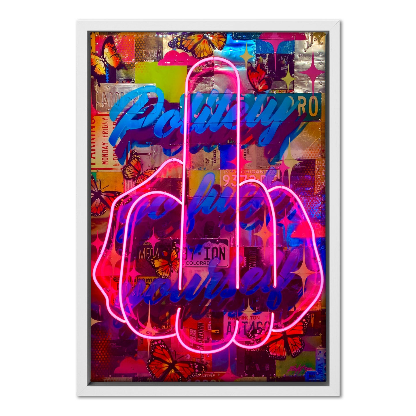 Politely Go F**k Yourself Pink Neon