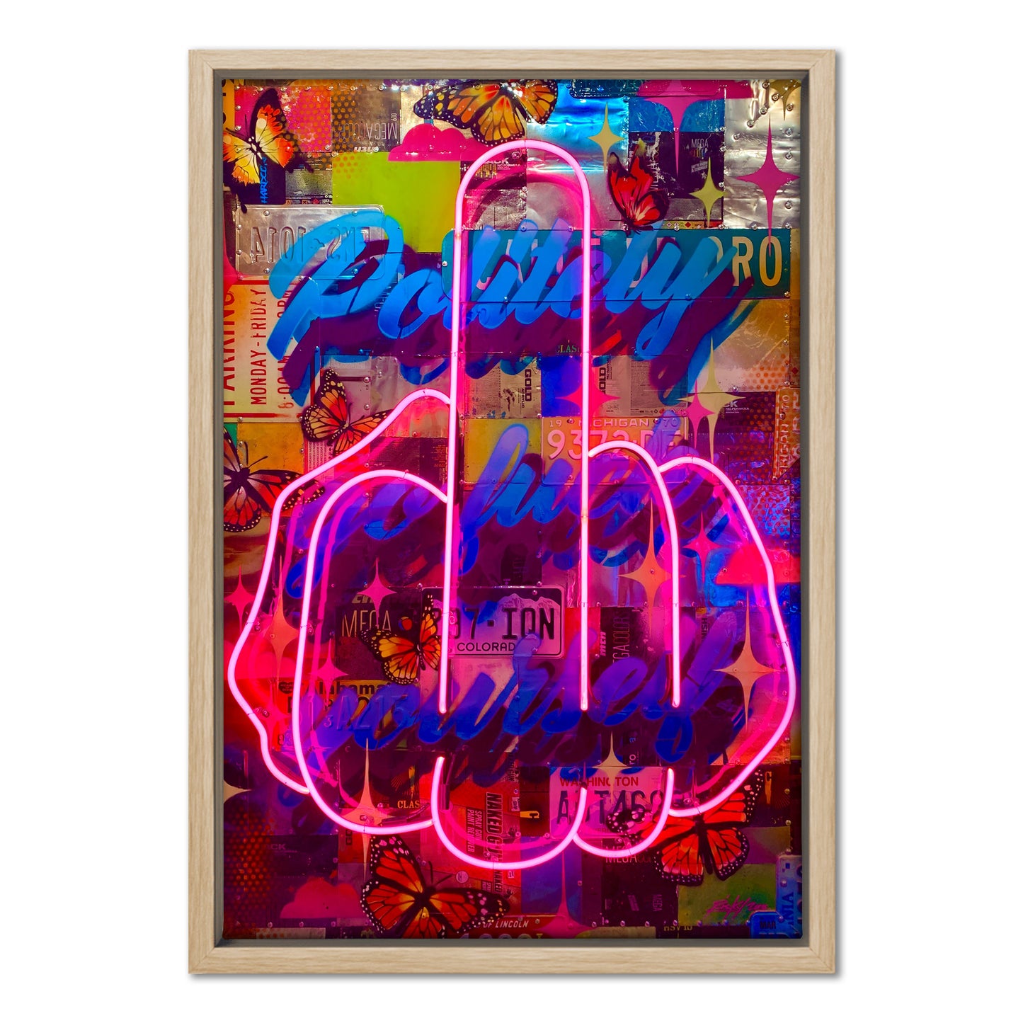 Politely Go F**k Yourself Pink Neon