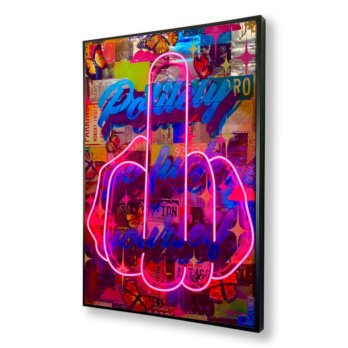 Politely Go F**k Yourself Pink Neon