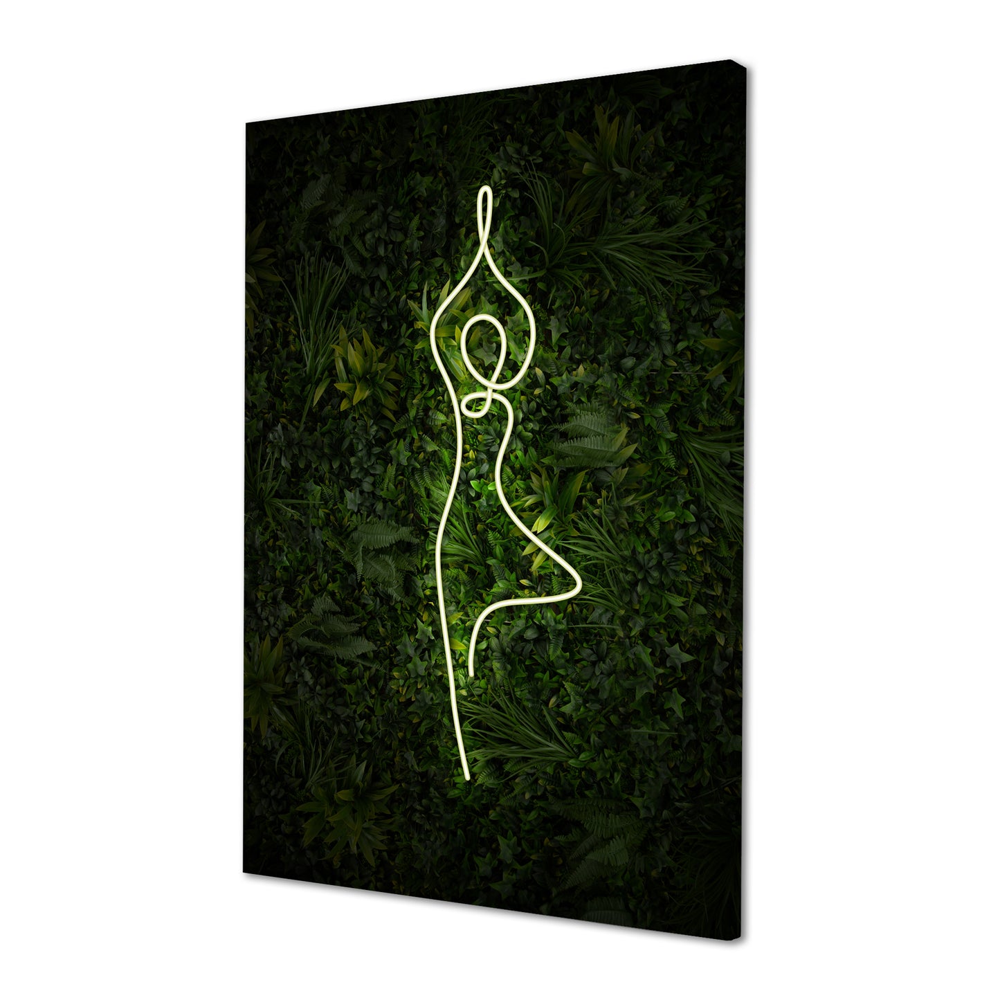 Yoga Tree Pose Neon
