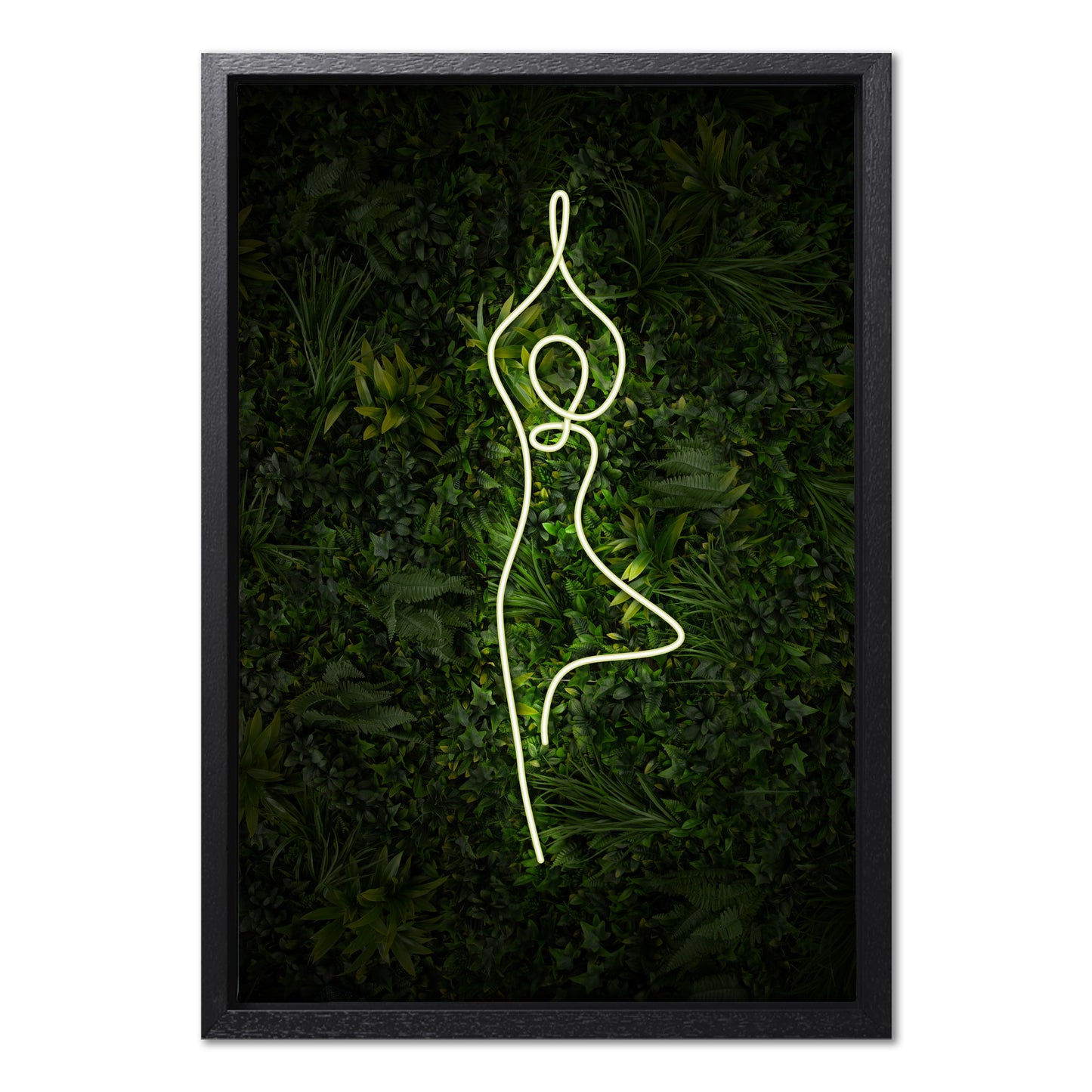 Yoga Tree Pose Neon