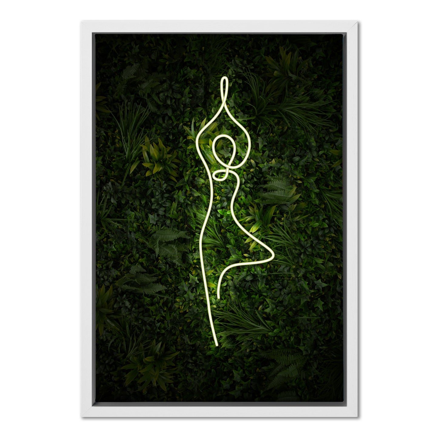 Yoga Tree Pose Neon