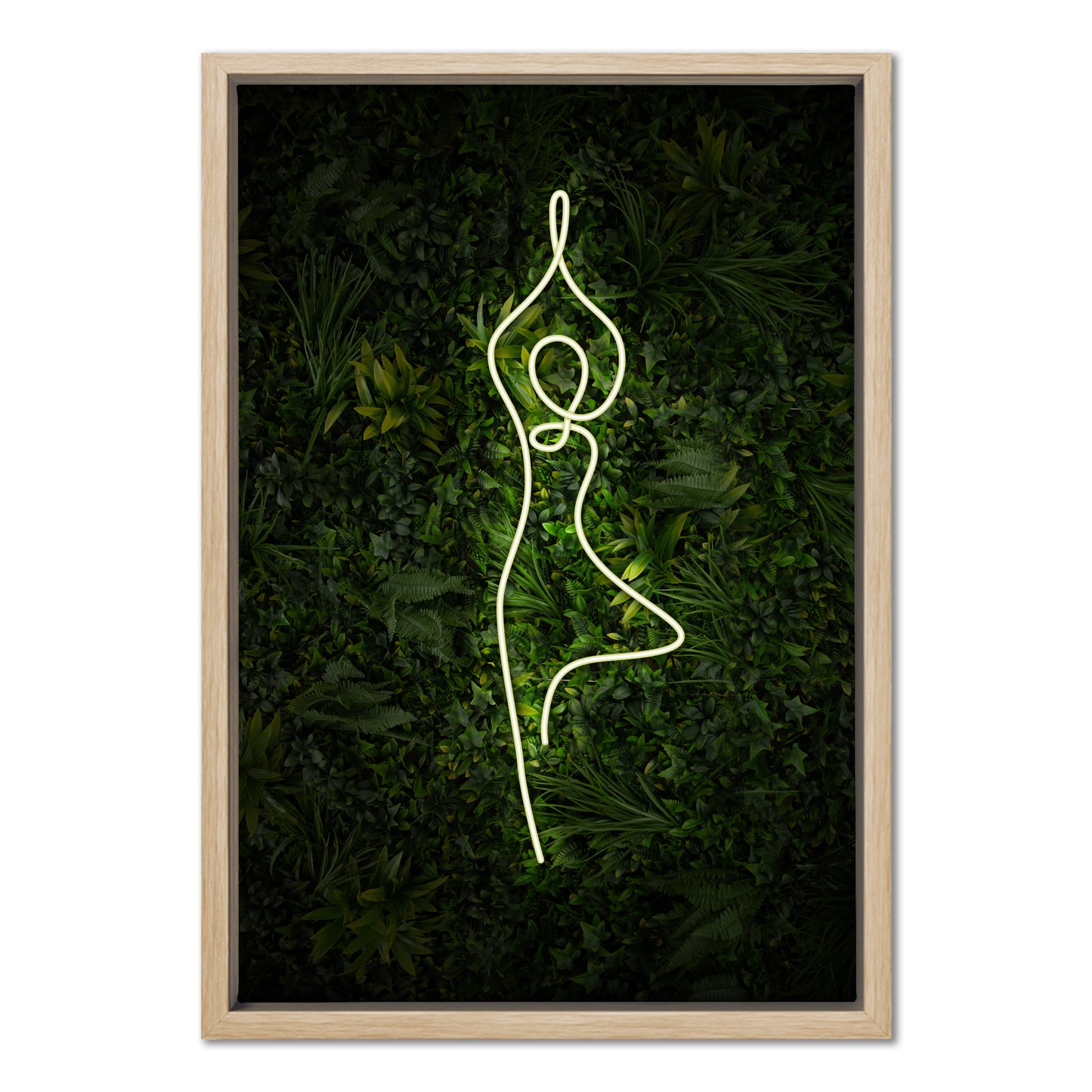 Yoga Tree Pose Neon