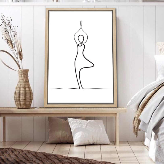 Yoga Tree Pose Canvas Art