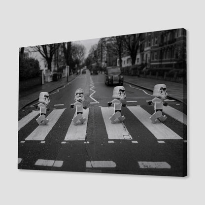 Stormtroopers Abbey Road Canvas Art