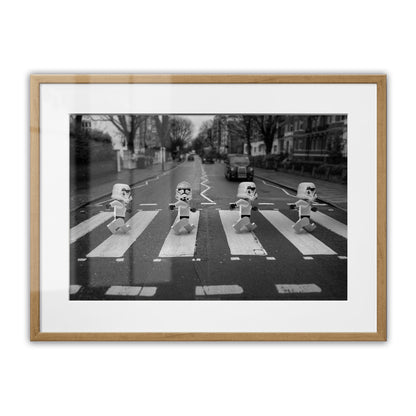 Stormtroopers Abbey Road Framed Art Print