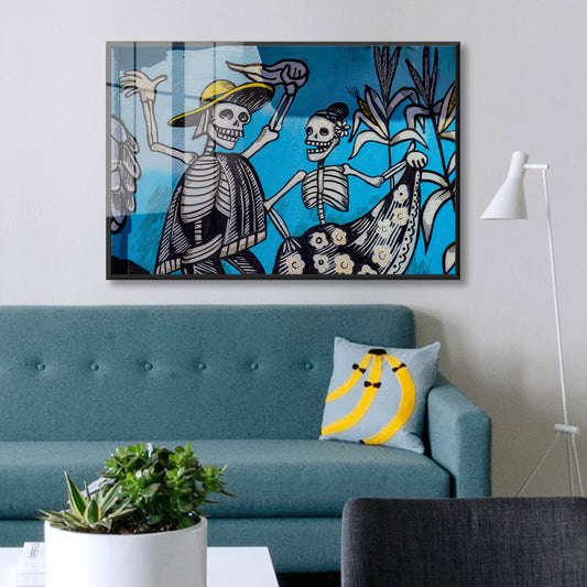 Dancing Bones Acrylic Art Print