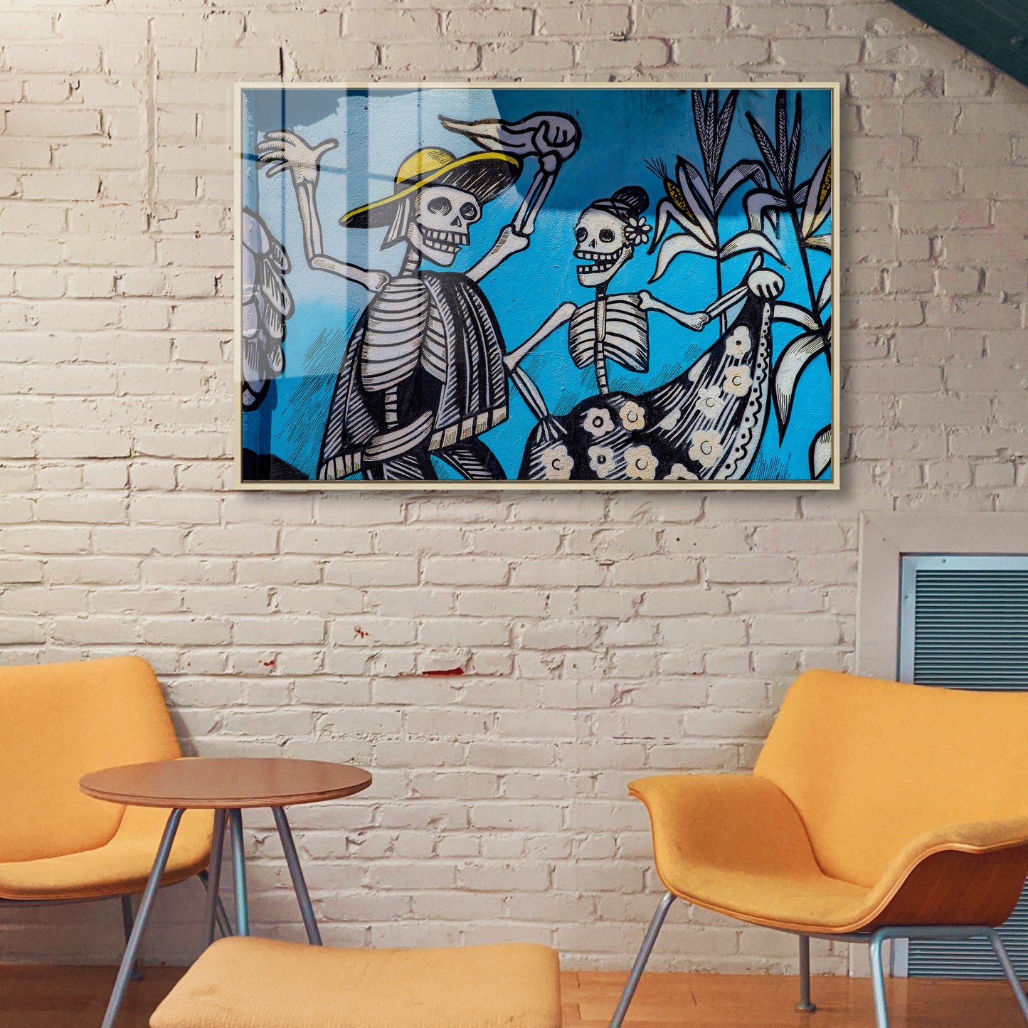 Dancing Bones Acrylic Art Print