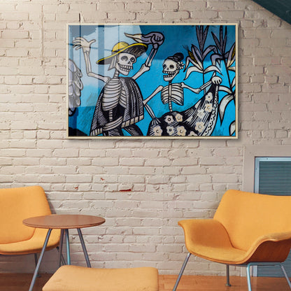 Dancing Bones Acrylic Art Print