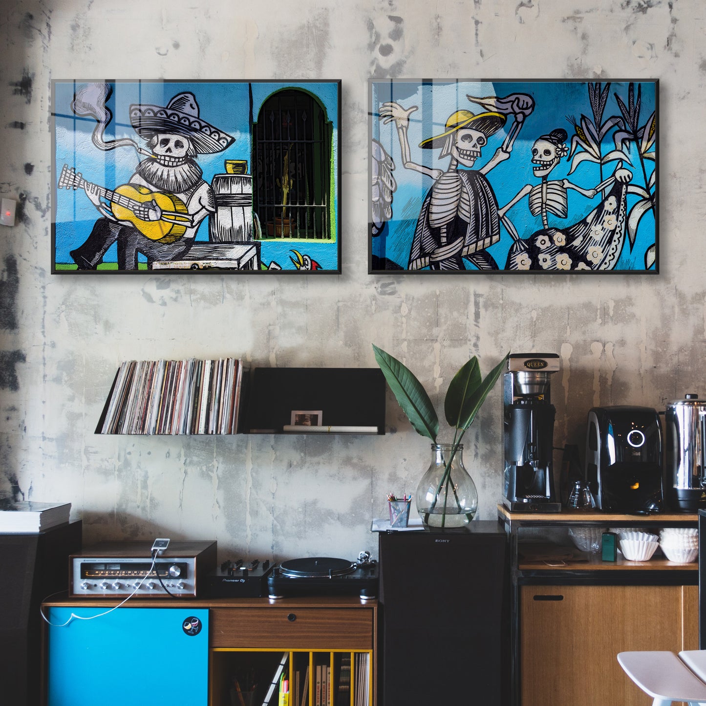 Dancing Bones Acrylic Art Print