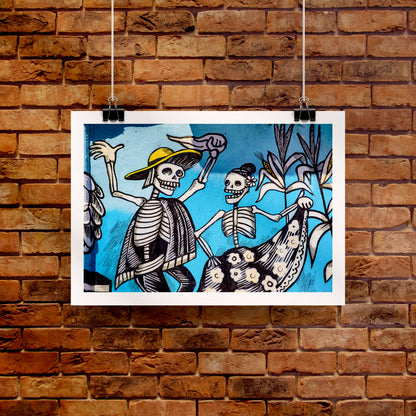 Dancing Bones Art Print