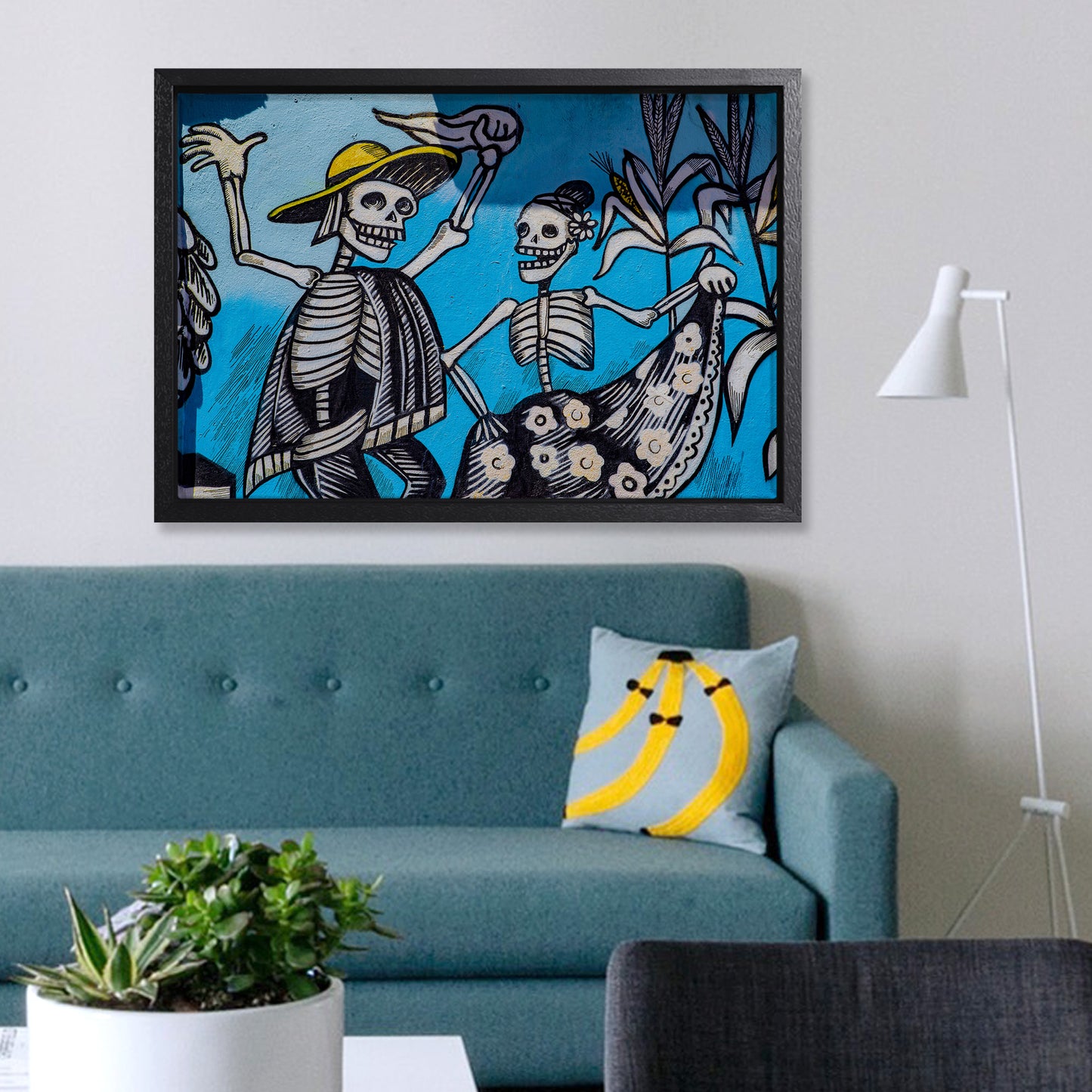 Dancing Bones Canvas Art