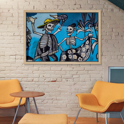 Dancing Bones Canvas Art