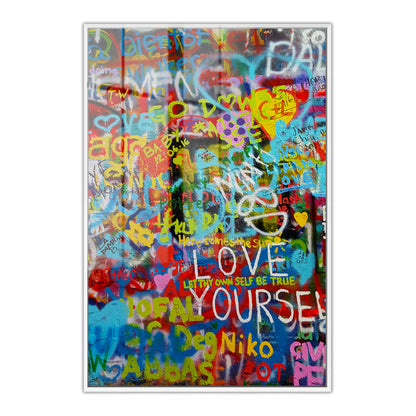 Love Yourself Graffiti Acrylic Art Print