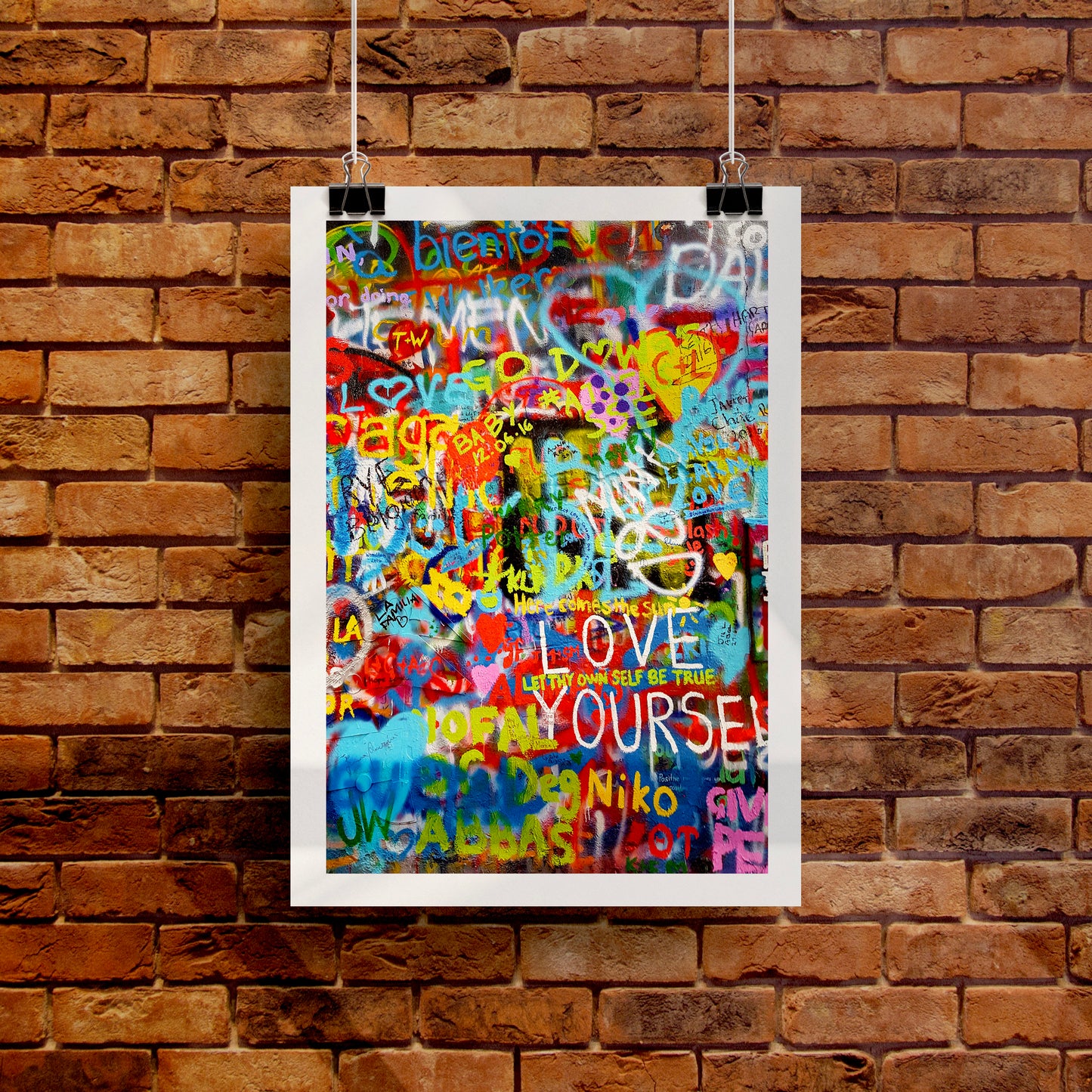 Love Yourself Graffiti Art Print