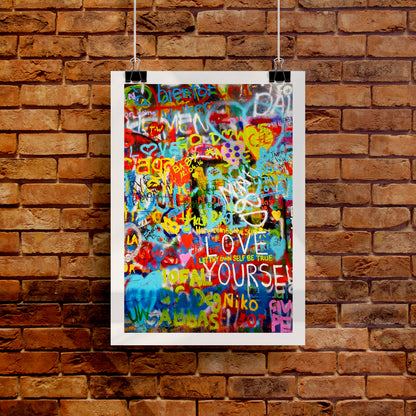Love Yourself Graffiti Art Print