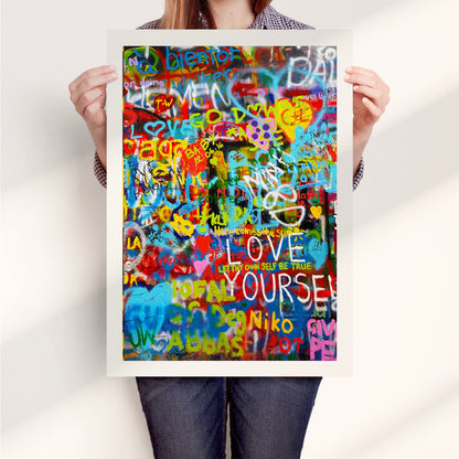 Love Yourself Graffiti Art Print