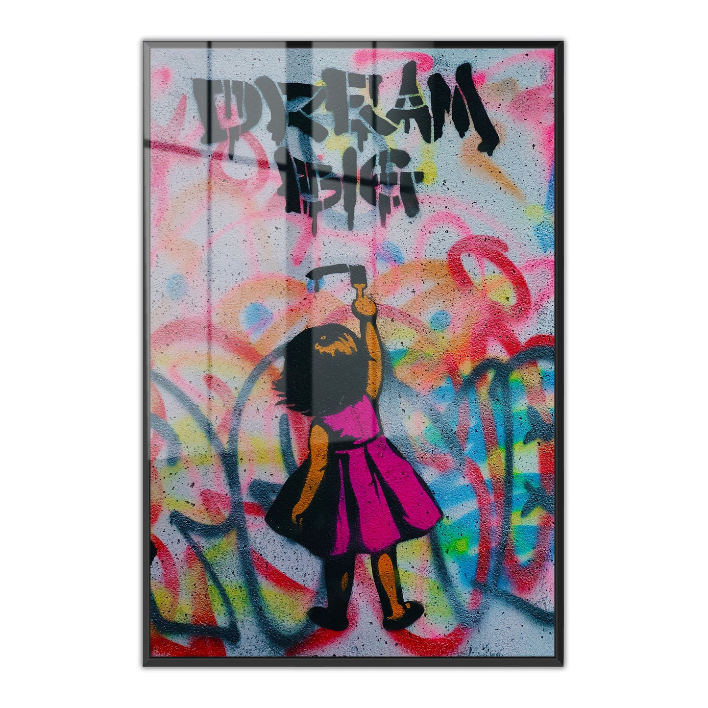 Dream Big Girl Acrylic Art Print