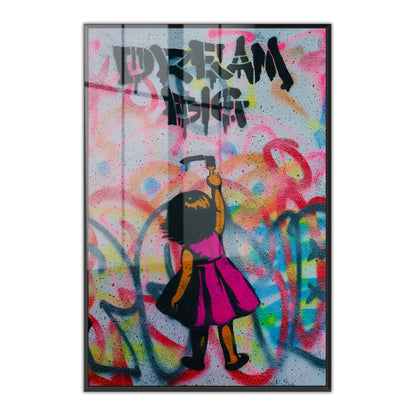 Dream Big Girl Acrylic Art Print