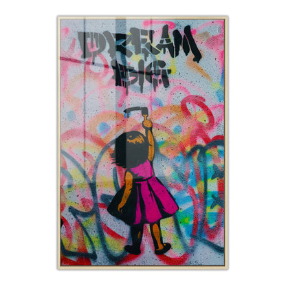 Dream Big Girl Acrylic Art Print