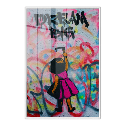 Dream Big Girl Acrylic Art Print