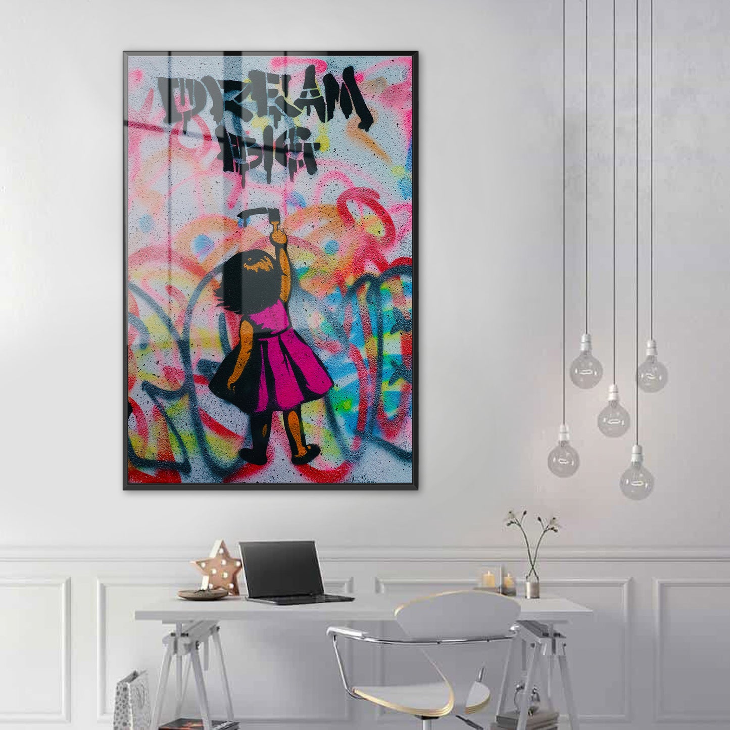 Dream Big Girl Acrylic Art Print