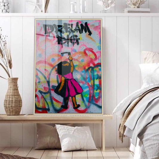 Dream Big Girl Acrylic Art Print
