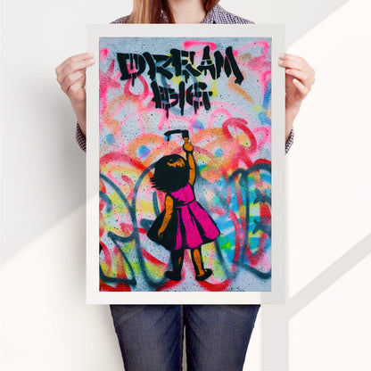 Dream Big Girl Art Print