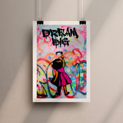 Dream Big Girl Art Print