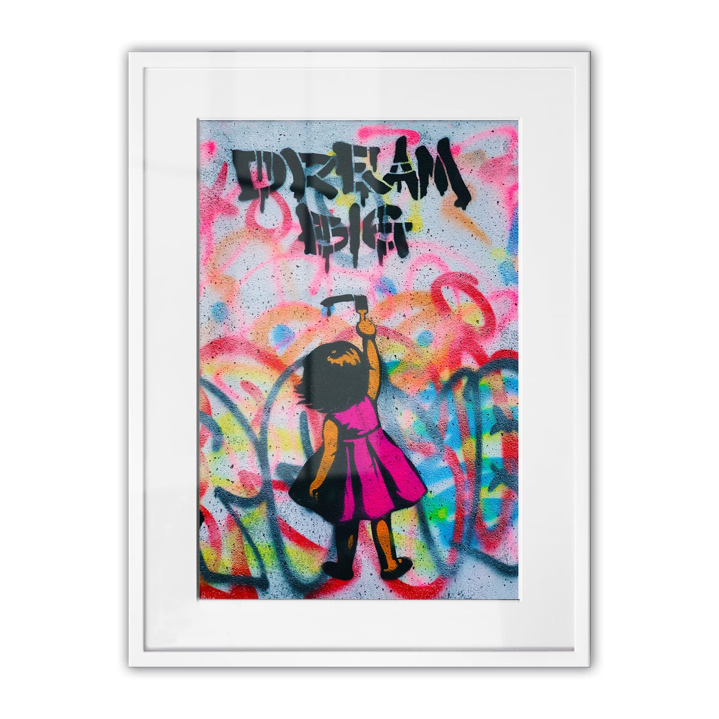 Dream Big Girl Framed Art Print