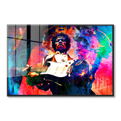 Jimi Hendrix Acrylic Art Print