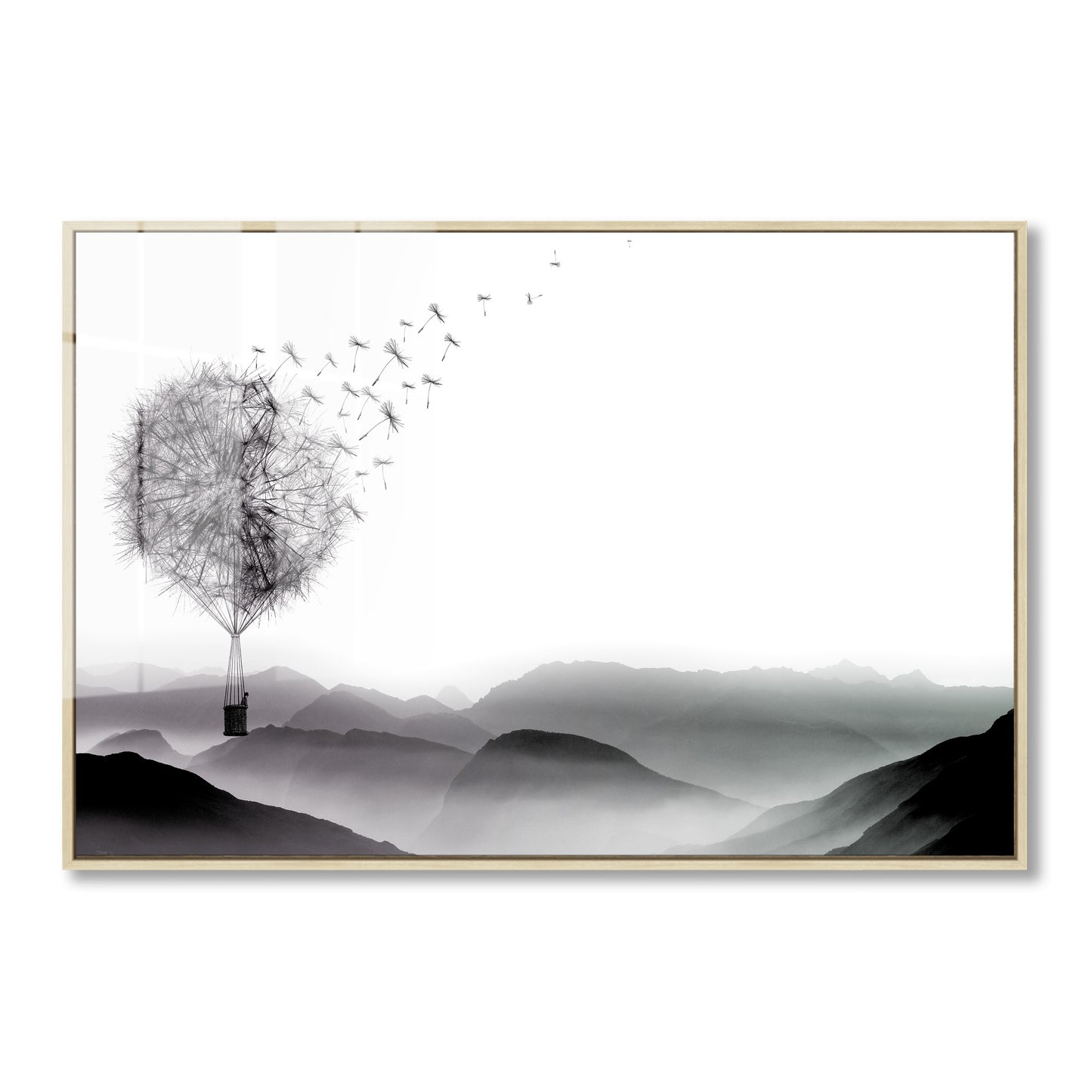 Air Dandelion Acrylic Art Print