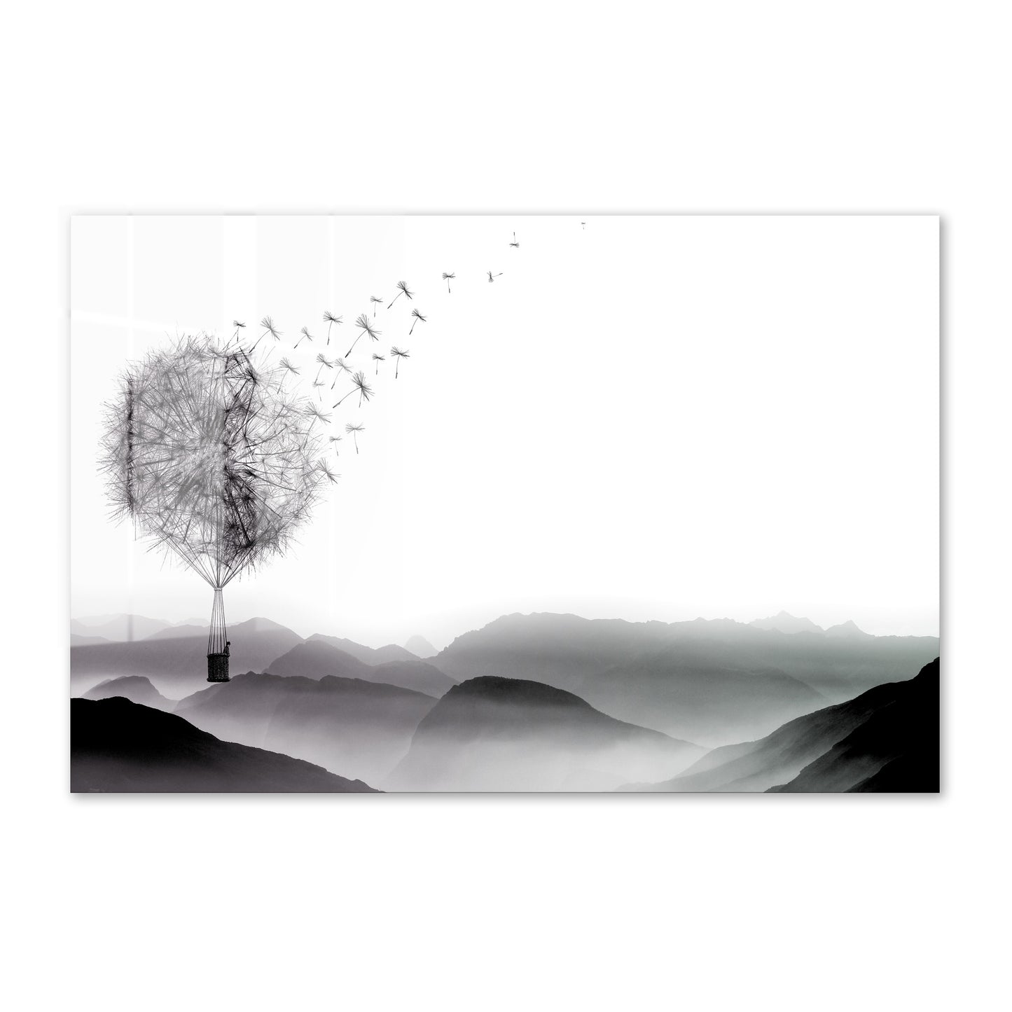 Air Dandelion Acrylic Art Print