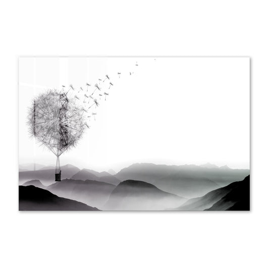 Air Dandelion Acrylic Art Print