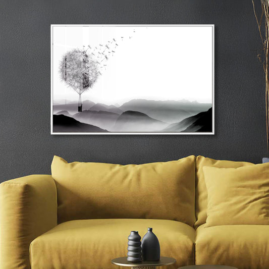 Air Dandelion Acrylic Art Print