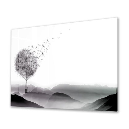 Air Dandelion Acrylic Art Print