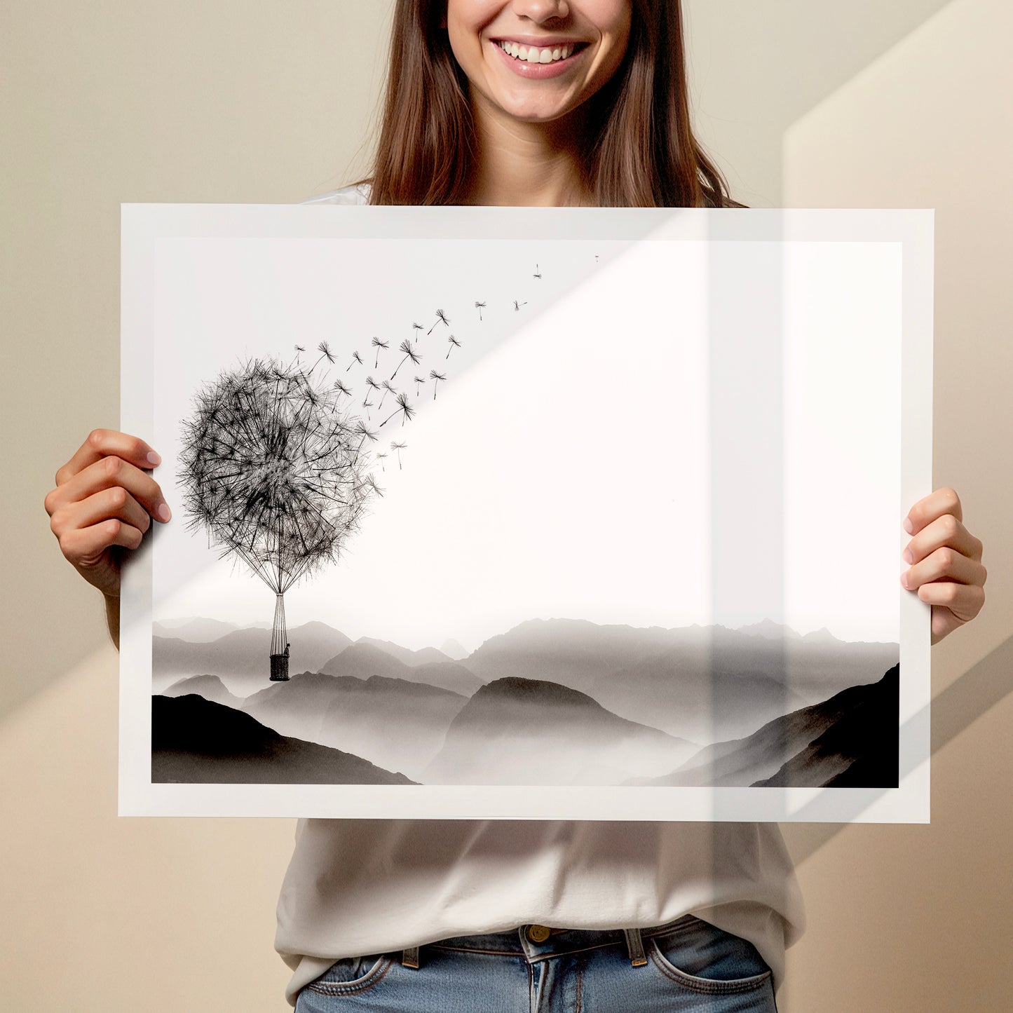 Air Dandelion Art Print