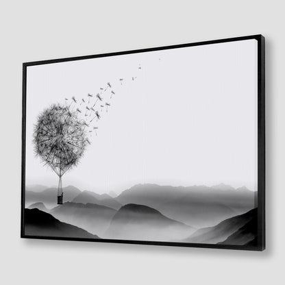 Air Dandelion Canvas Art