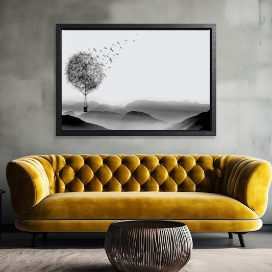 Air Dandelion Canvas Art