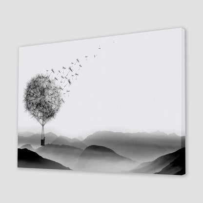 Air Dandelion Canvas Art