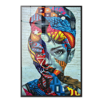 Audrey Hepburn Abstract Acrylic Art Print