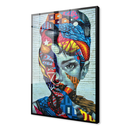 Audrey Hepburn Abstract Acrylic Art Print