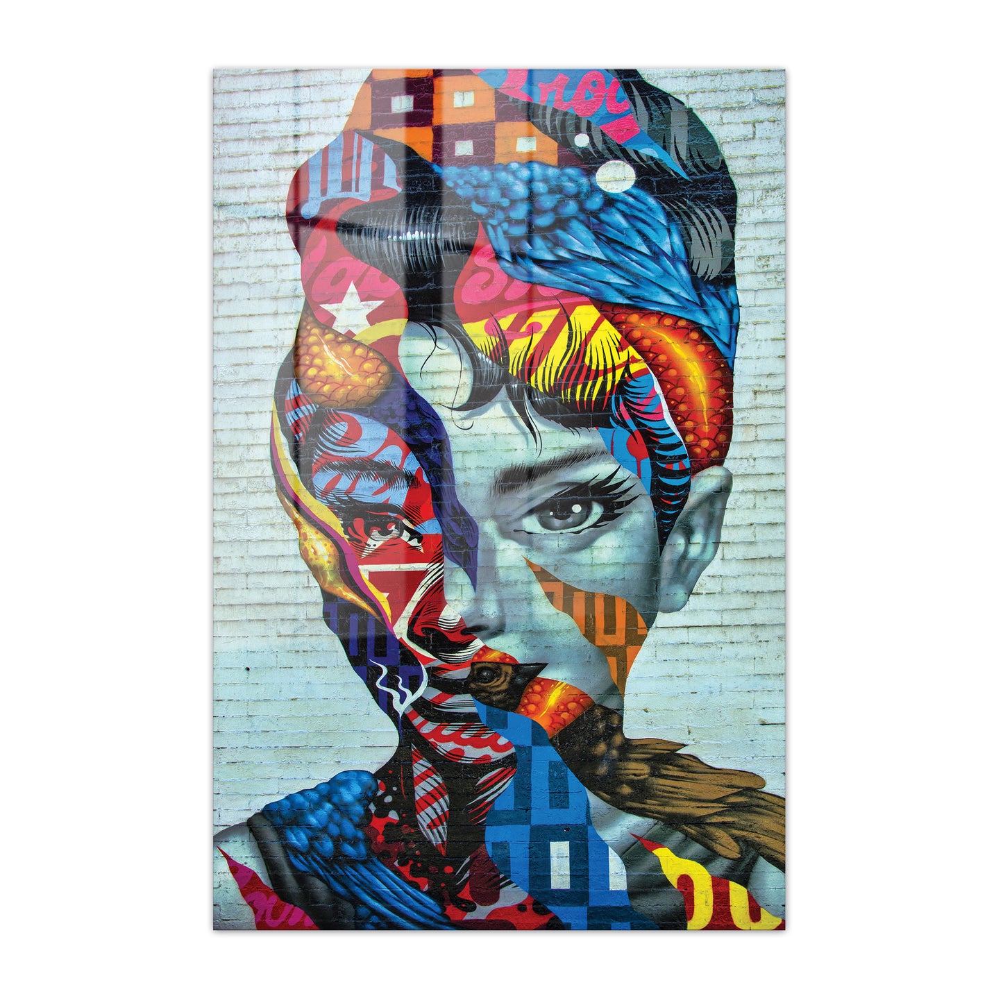 Audrey Hepburn Abstract Acrylic Art Print