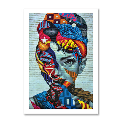 Audrey Hepburn Abstract Art Print