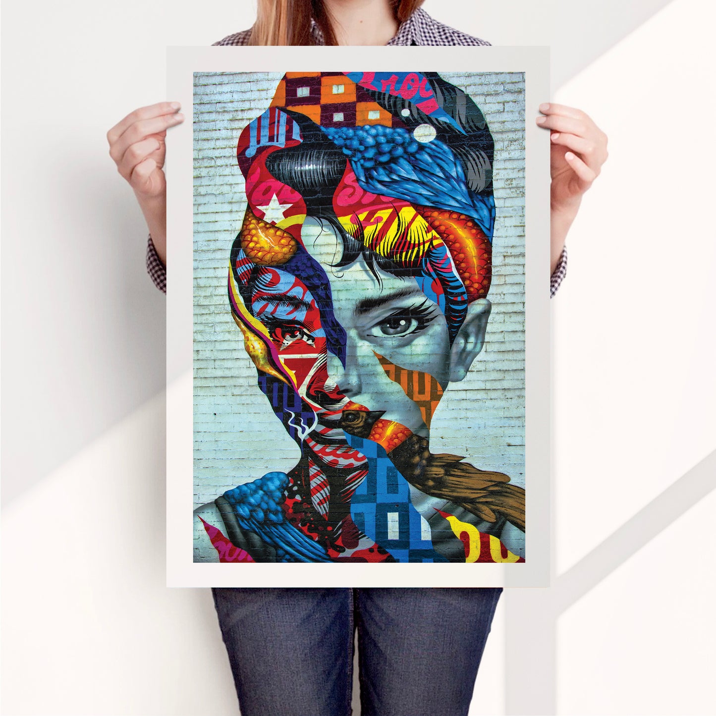 Audrey Hepburn Abstract Art Print