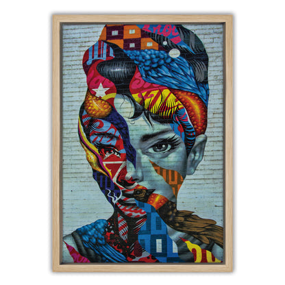 Audrey Hepburn Abstract Canvas Art