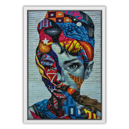 Audrey Hepburn Abstract Canvas Art
