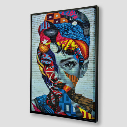 Audrey Hepburn Abstract Canvas Art