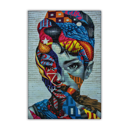 Audrey Hepburn Abstract Canvas Art